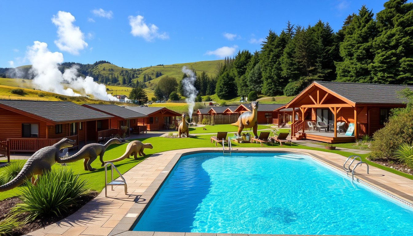 All Seasons Holiday Park: Family Cabins, Pool & Dinos in Rotorua ...